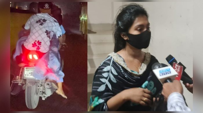 মধ্যরাতে বাইকে তরুণী, দুই আরোহীকে খুঁজছে পুলিশ