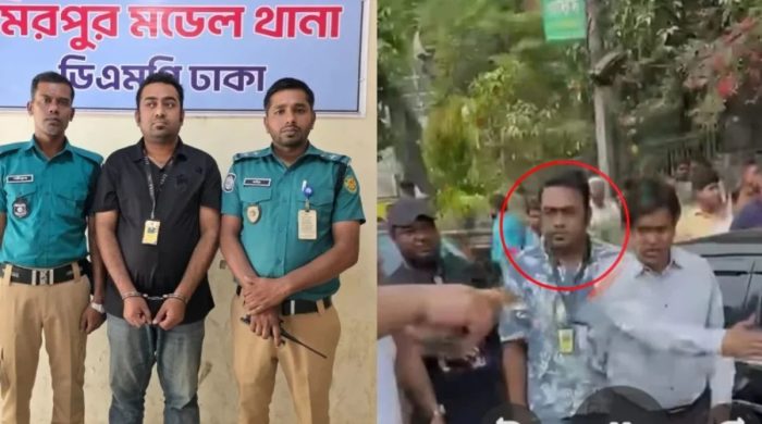 মিরপুরে প্রধানমন্ত্রীকে অনুসরণ, ছাত্রলীগ নেতা তানভীর আটক